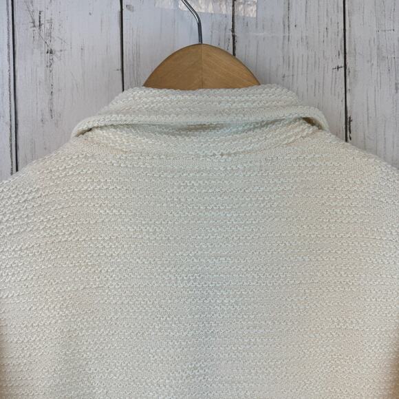 Sweaty Betty Cream Rest Up Half Zip Long Sleeve Textured Pullover Size 4 - Picture 6 of 14